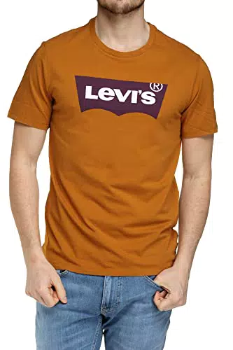 Levi's Maglietta Graphic Crewneck, T-shirt Uomo, Bw Color Extension Cathay Spice