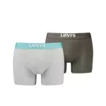 Levi's Solid Basic Boxer Pugile, Blue/Grey, M Uomini