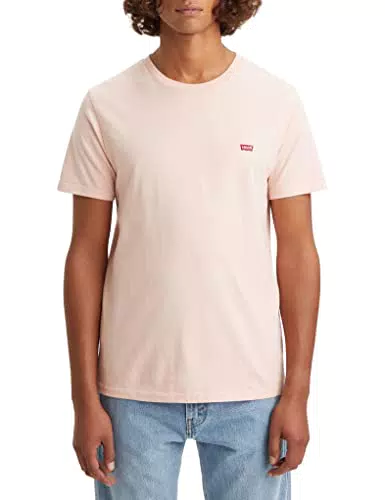 Levi's Ss Original Housemark Tee, T-Shirt Uomo, Rosa Peachskin