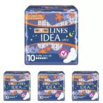 Lines Idea Ultra Assorbenti Notte con Ali, 10 Pezzi