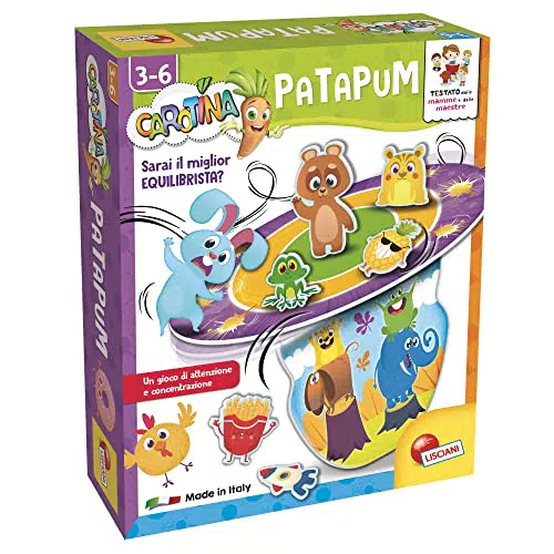 Lisciani Giochi- Carotina Patapum, Gioco Action di Attenzione