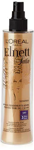 L'Oreal Lacca, Elnett Satin Spray Fijador Protector de Calor Liso