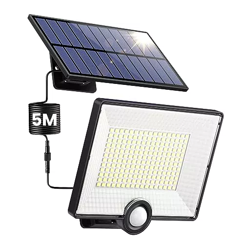 Luce Solare LED Esterno Lampada Solare da Esterno con Sensore di Movimento