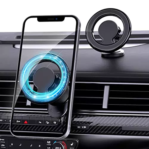 LUCMO Supporto Magnetico Porta Cellulare da Auto Magnetico per Ventilazione con Potenti Magneti