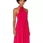 Marchio Amazon - TRUTH & FABLE Vestito Midi Halter Donna