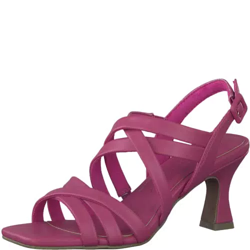 Marco Tozzi Sandalo con Tacco, Rosa, 37
