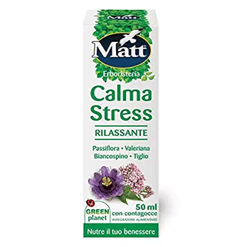 Matt, Calma Stress, Integratore Alimentare Rilassante con Passiflora