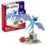 MEGA Pokémon, Zubat Volo Notturno, set Adventure Builder ambientazione desertica con 61 pezzi da costruire e sistema Mattoncino movimento per far volare Zubat