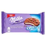 Milka Cookies Sensation Oreo Cookies Ripieni di Crema Oreo - 156g