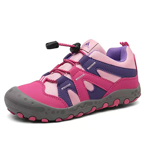 Mishansha Ragazza Scarpa da Trekking Antiscivolo Traspiranti Calzature da Escursionismo Casual Piatto Sneaker Sportive Leggero
