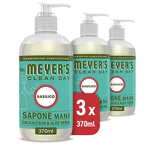 MRS MEYER'S CLEAN DAY Sapone Liquido Mani, 3 x 370 ml