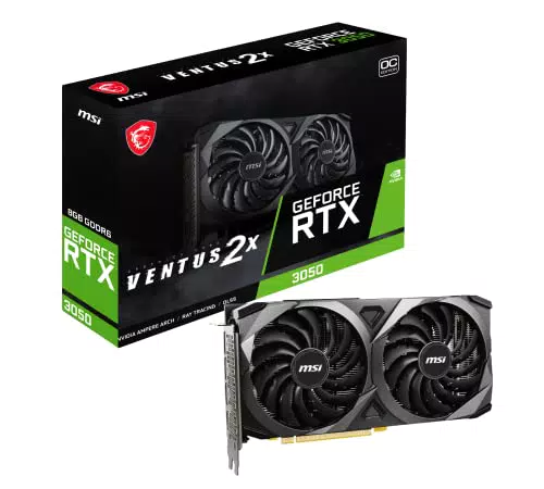 MSI GeForce RTX 3050 VENTUS 2X 8G OC Scheda video gaming - 8GB GDDR6X