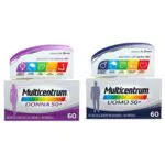 Multicentrum Donna 50+ e Uomo 50+, Integratori Alimentari Multivitaminico-Multiminerale con Vitamina D