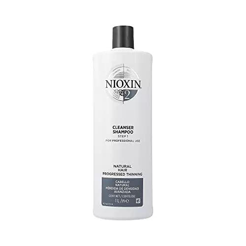 Nioxin Shampoo Sistema 2 per Capelli Naturali Assottigliati - 1 L