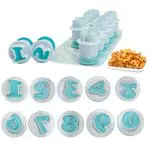 Numero per pasta di zucchero, Set di 10 stampi per pasta di zucchero