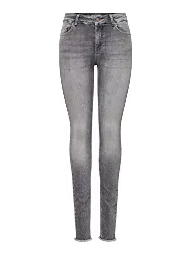 ONLY Onlblush Mid Ankle Skinny Fit Jeans, Grey Denim