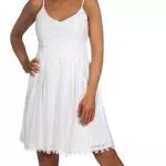 Only vestito da donna in pizzo, bianco, 44
