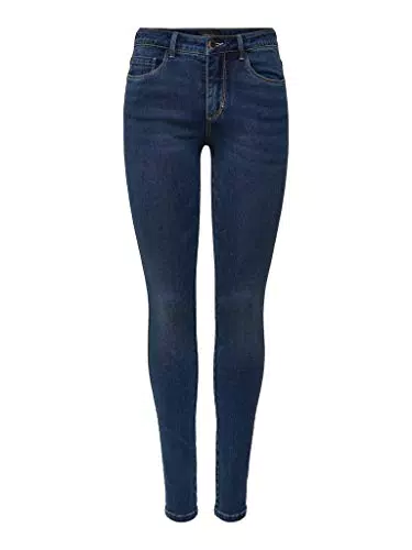 ONLY Onlroyal Reg Skinny Jea BB Bj13964 Jeans, Dark Blue Denim Dark Blue Denim