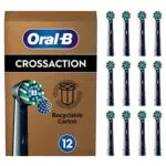 Oral-B Testine Di Ricambio Pro Cross Action Black. 12 Testine. Adatto Per Buca Delle Lettere