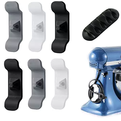 Organizzatore di Cavi da Cucina 6 Pezzi Organizer a Clip per Cavo Raccogli Cavi Avvolgicavo Piccoli Elettrodomestici Organizzatore Di Cavi Per Elettrodomestici Cord Organizer Nascondi Cavi Fermacavi