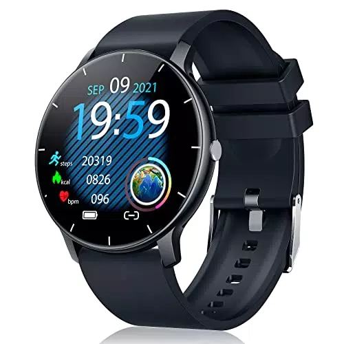 Orologio Smartwatch Digitale Fitness Tracker - Smart Watch per Android iOS Uomo Donna Impermeabile Sport Touch Schermo 1.28'' Sportivo Activity Tracker con Contapassi Cronometro cardiofrequenzimetro