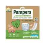 Pampers GREEN GENERATION KIT PROVA: 15 INSERTI NORMAL + 1 MUTANDINA LAVABILE