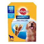 Pedigree Dentastix Snack per la Igiene Orale, 270 g 105 Pezzi - 15 Confezioni da 7 Pezzi