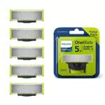 Philips OneBlade 5 Lame di Ricambio in Acciaio Inossidabile per Rifinire