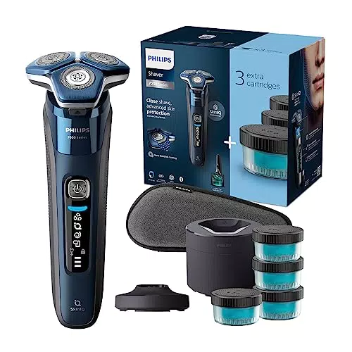 Philips Shaver Series 7000 - Rasoio elettrico uomo, secco e umido