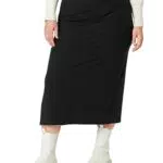 PIECES PCKYLIE MW Midi Skirt Noos Gonna, Black