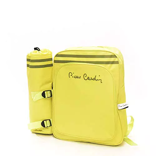 Pierre Cardin Zaino Termico con Portabottiglie, Giallo