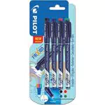 Pilot FriXion 702537007 - Confezione da 4 pezzi, colore: Nero/Blu/Rosso/Verde