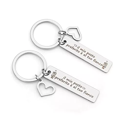 Portachiavi idee regalo per anniversario Portachiave coppia regalo fidanzata fidanzato natale regalo anniversario matrimonio originale regali compleanno per lui lei regalo moglie nozze san valentino