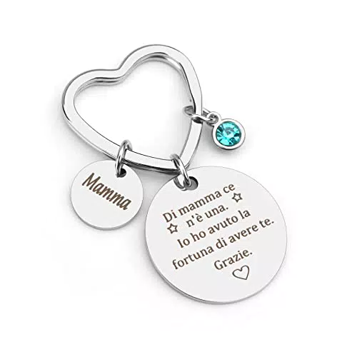 Portachiavi regalo mamma compleanno Portachiave idee regali mamma originale regalo mamma natale donna regalo per la mamma gioiello regalo festa della mamma grazie mamma