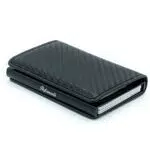 Portafoglio Performante uomo nero- con sottile Clip RFID - Porta carte - Portafogli porta tessere slim tascabile - portadocumenti. Regalo