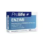 Prolife Enzimi - Probiotici con Miscela di 16 Enzimi a Funzione Digestiva - 30 capsule da 490mg