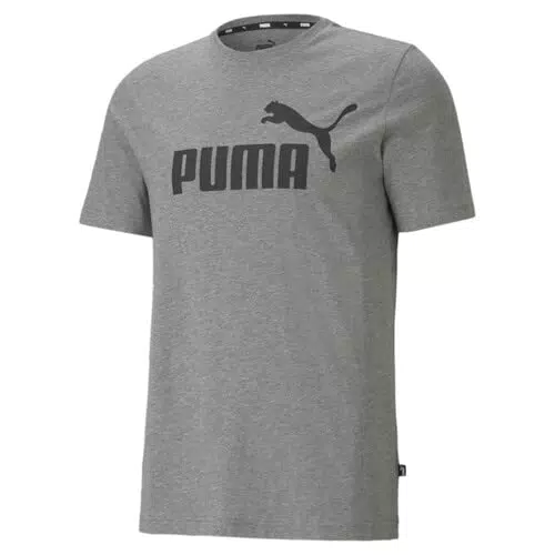 Puma ESS Logo Tee, Maglietta Uomo, Grigio, M