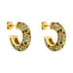 PURELEI Orecchini Colorful Glitter, oro