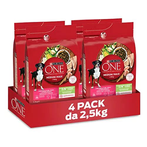 Purina One Medium/Maxi > 10 kg Crocchette Cane Controllo del Peso