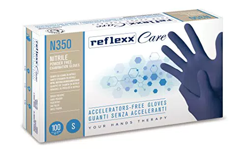 Reflexx N350/L Guanti Monouso in Nitrile senza Acceleranti