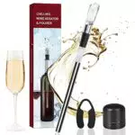 Refrigeratore per Vino, Raffredda Bottiglie Set 4 in 1: Asta di Raffreddamento Acciaio Inossidabile