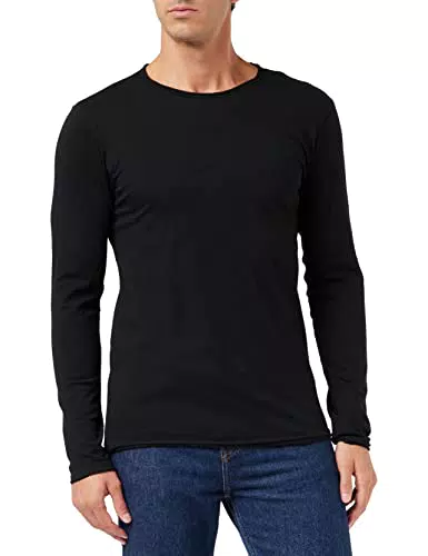 REPLAY M3592 .000.2660 Maglia a Maniche Lunghe, Nero