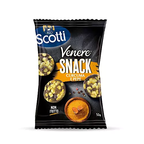 Riso Scotti Venere Snack Curcuma e Pepe, Riso Integrale