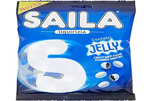 Saila Jelly - Confetti Liquirizia Italiana, Croccanti Fuori e Morbidi Dentro