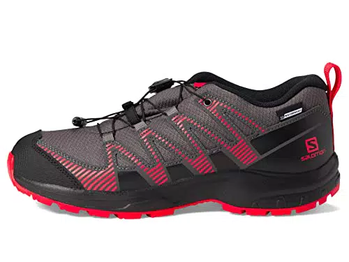 Salomon XA Pro V8 Climasalomon Waterproof Scarpe da Outdoor da Bambini, nero/rosso, 38
