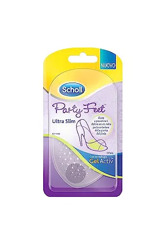 Scholl Party Feet Ultra Slim Cuscinetti in Gel Ultrasottili per la Protezione della Parte Anteriore della Pianta del Piede