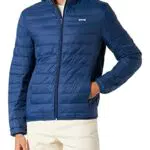Schott NYC Silveradors Piumino con Cappuccio Extra Leggero in Pile Schott, blu, XL