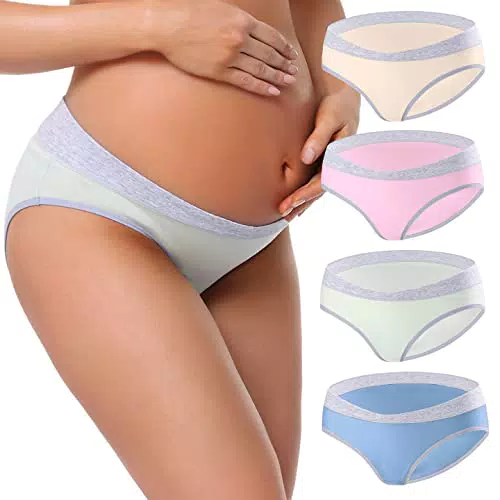 Mutandine Premaman Morbide e Traspiranti, 4 pezzi, S, multicolore