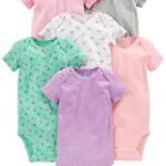 Simple Joys by Carter's Body a Maniche Corte Bimba, Pacco da 6