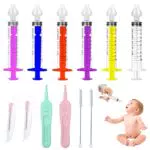 Siringhe Lavaggio Nasale Neonato Pcs Siringa Per Lavaggi Nasali Bambini Riutilizzabile Portatile Lavaggio Nasale Bambini Portatile Con 2 PCs Spazzola Di Pulizia Pcs Ago Clip Per Caccole